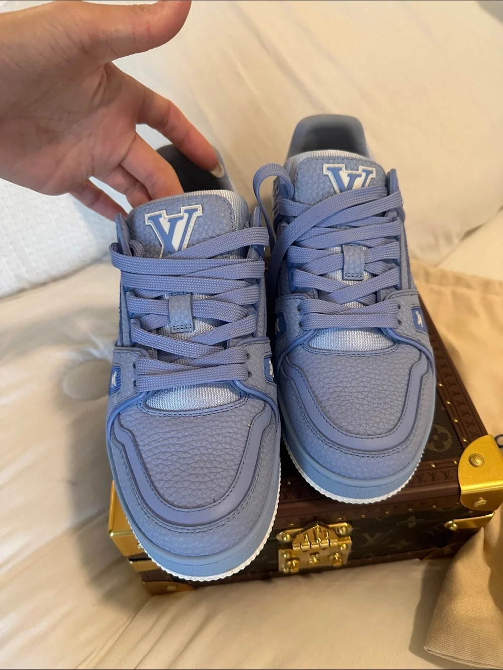 Women’s LV Trainer Shoes, rare size 8.5